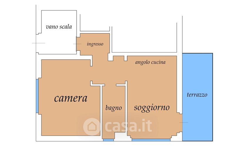Bilocale in Sassi, foto 24 di 24
